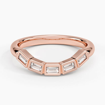 Bettina Contour Baguette Diamond Ring (1/4 ct. tw.)