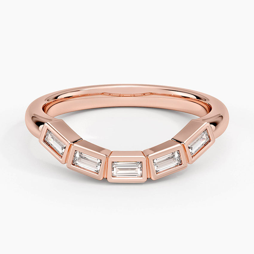 Bettina Contour Baguette Diamond Ring (1/4 ct. tw.)