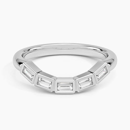 Bettina Contour Baguette Diamond Ring (1/4 ct. tw.)