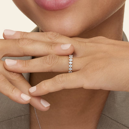 Ellipse Oval Diamond Ring