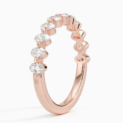 Ellipse Oval Diamond Ring