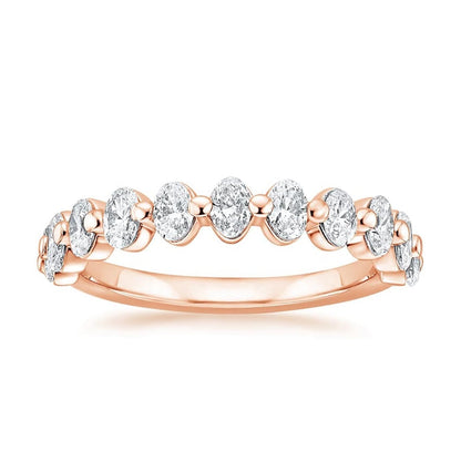 Ellipse Oval Diamond Ring