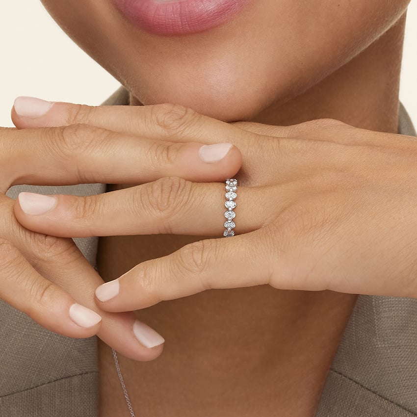 Ellipse Oval Diamond Ring