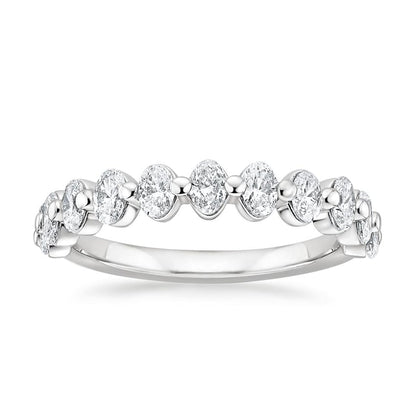 Ellipse Oval Diamond Ring