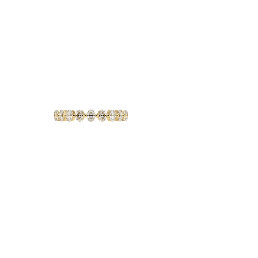 Ellipse Oval Diamond Ring