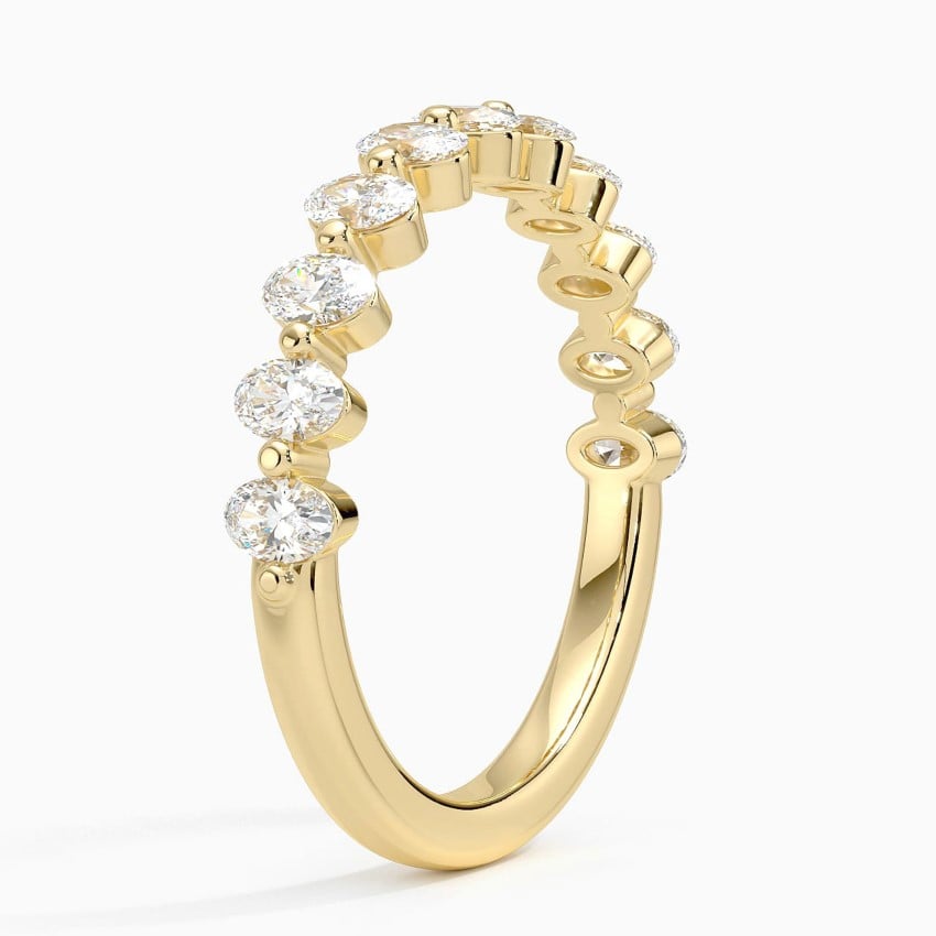 Ellipse Oval Diamond Ring