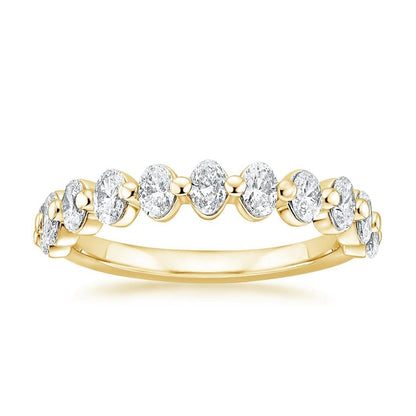 Ellipse Oval Diamond Ring