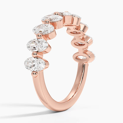 Ellipse Oval Lab Diamond Ring (1 1/2 ct. tw.)