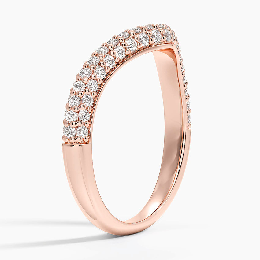 Petite Adelaide Curved Lab Diamond Ring (1/2 ct. tw.)