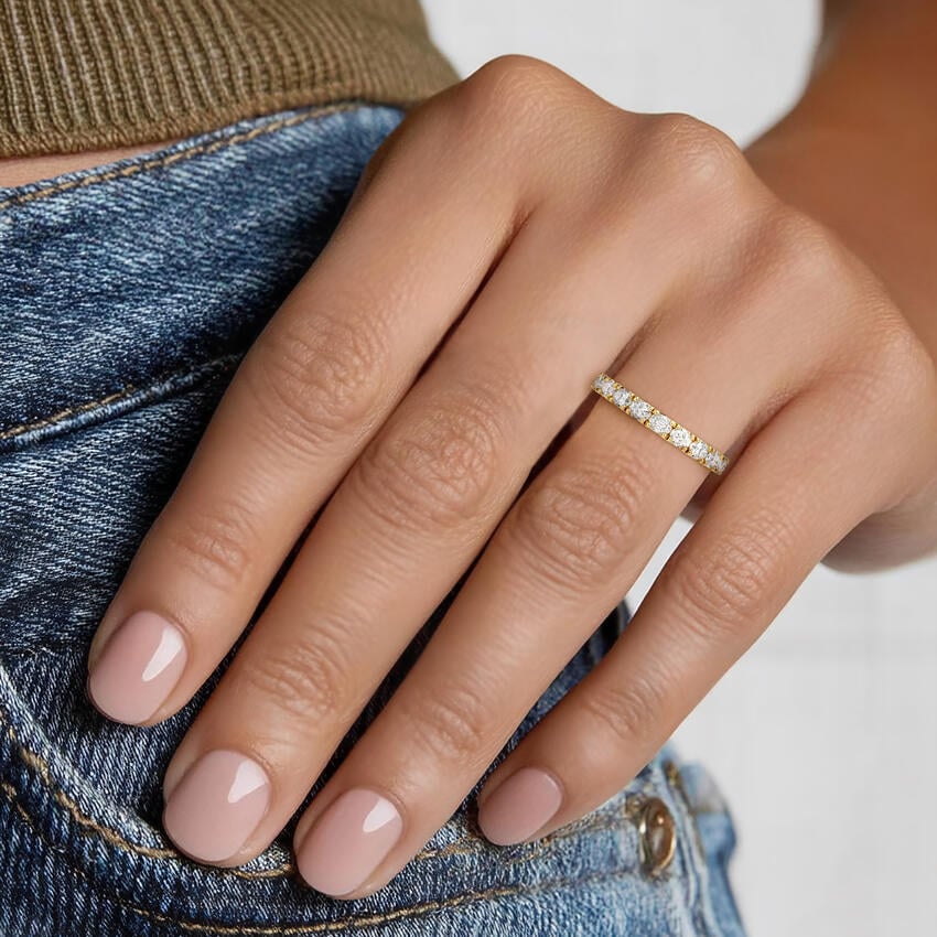 Nathalie Oval Eternity Lab Diamond Ring