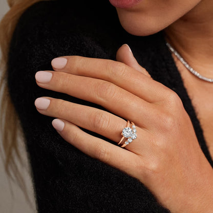 Five Stone Contour Lab Diamond Ring (1 ct. tw.)