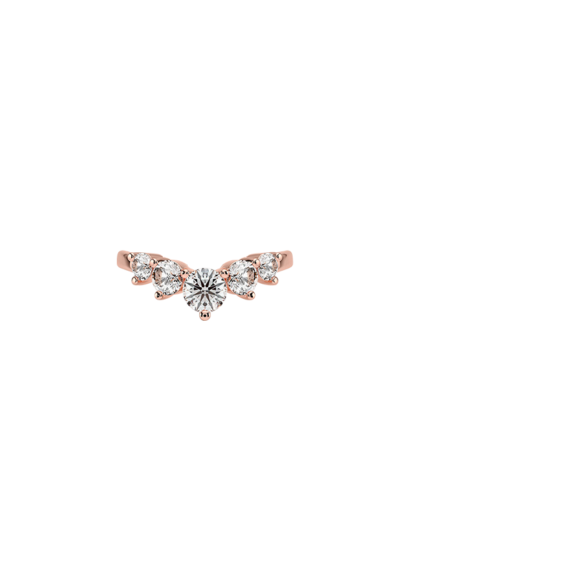 Five Stone Contour Lab Diamond Ring (1 ct. tw.)