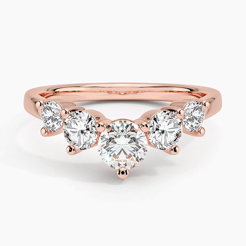 Five Stone Contour Lab Diamond Ring (1 ct. tw.)