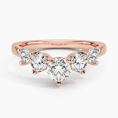 Five Stone Contour Lab Diamond Ring (1 ct. tw.)
