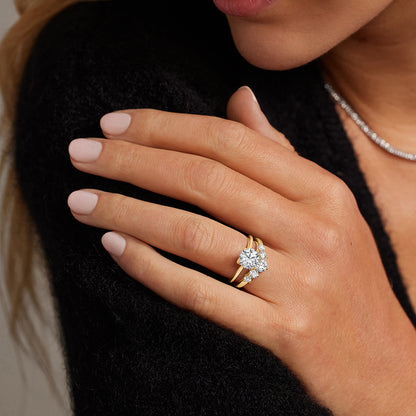 Five Stone Contour Lab Diamond Ring (1 ct. tw.)