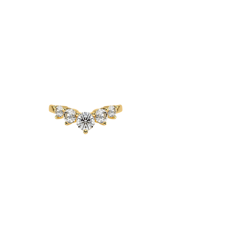 Five Stone Contour Lab Diamond Ring (1 ct. tw.)