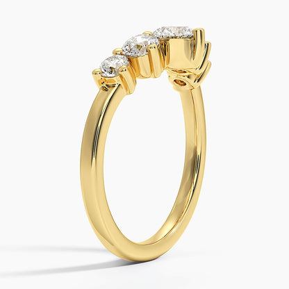 Five Stone Contour Lab Diamond Ring (1 ct. tw.)