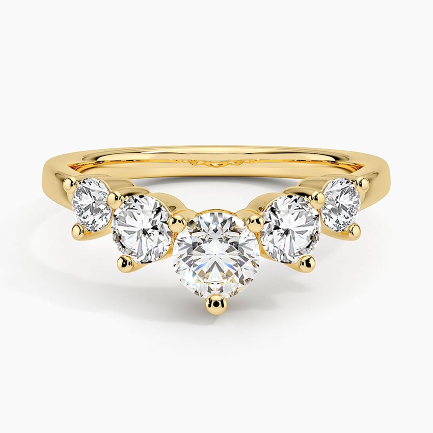 Five Stone Contour Lab Diamond Ring (1 ct. tw.)