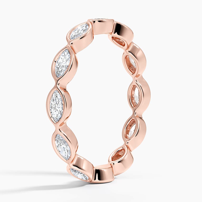 Bezel Marquise Eternity Lab Diamond Ring (3/4 ct. tw.)