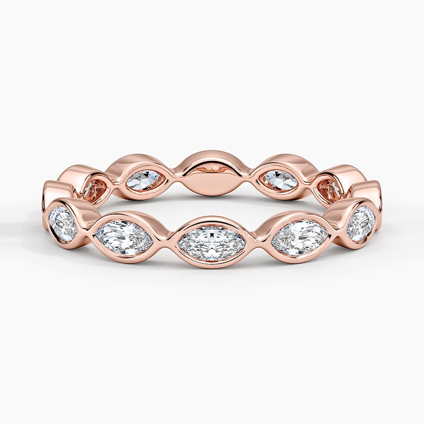 Bezel Marquise Eternity Lab Diamond Ring (3/4 ct. tw.)