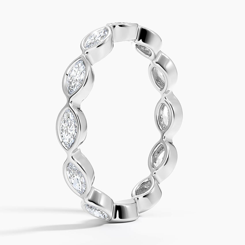 Bezel Marquise Eternity Lab Diamond Ring (3/4 ct. tw.)