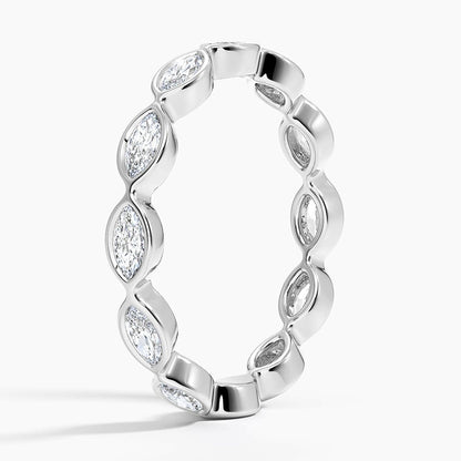 Bezel Marquise Eternity Lab Diamond Ring (3/4 ct. tw.)