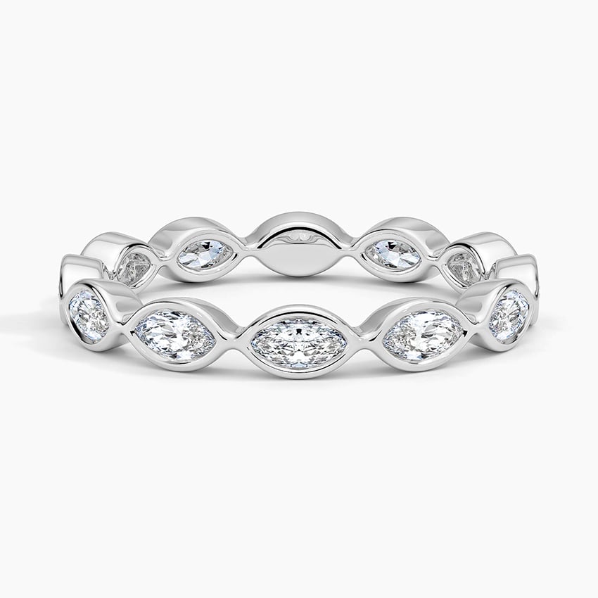 Bezel Marquise Eternity Lab Diamond Ring (3/4 ct. tw.)