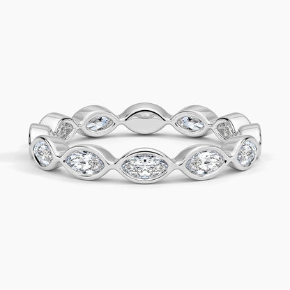 Bezel Marquise Eternity Lab Diamond Ring (3/4 ct. tw.)