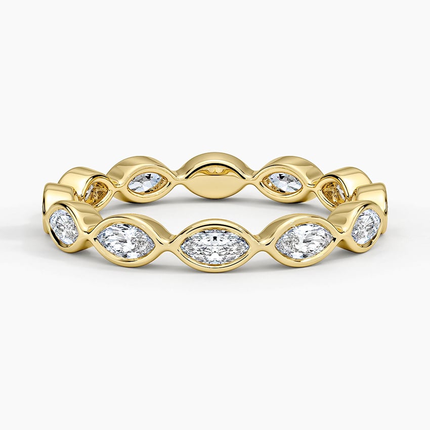 Bezel Marquise Eternity Lab Diamond Ring (3/4 ct. tw.)