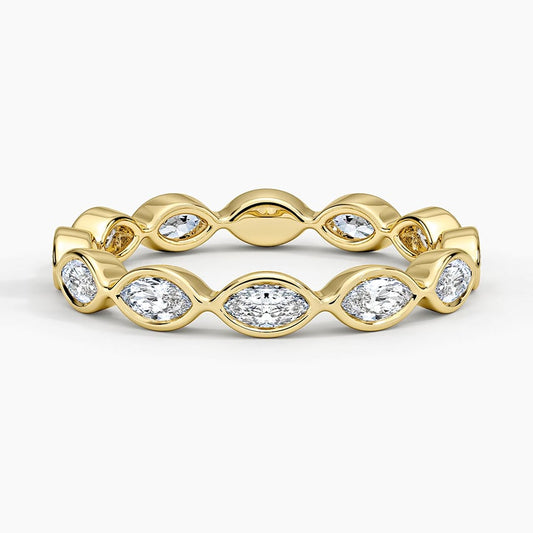 Bezel Marquise Eternity Lab Diamond Ring (3/4 ct. tw.)