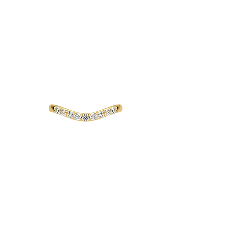 Petite Curved Diamond Ring (1/5 ct. tw.)