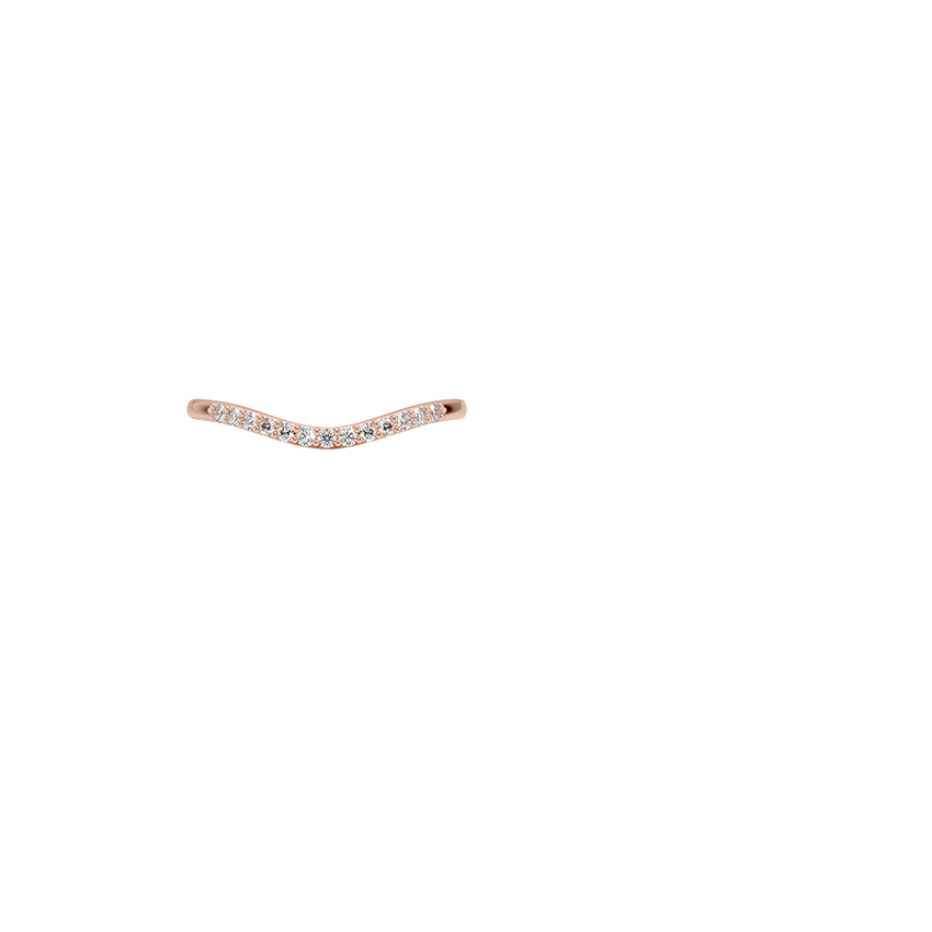 Petite Curved Diamond Ring (1/10 ct. tw.)