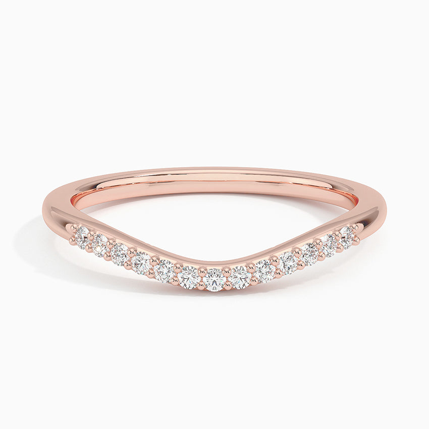Petite Curved Diamond Ring (1/10 ct. tw.)