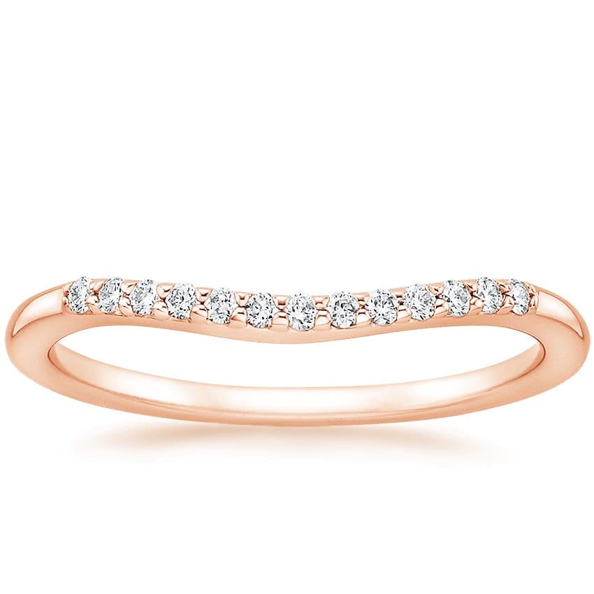 Petite Curved Lab Diamond Ring (1/10 ct. tw.)