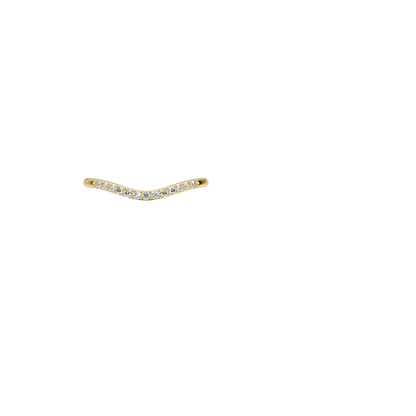 Petite Curved Diamond Ring (1/10 ct. tw.)