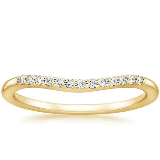 Petite Curved Diamond Ring (1/10 ct. tw.)