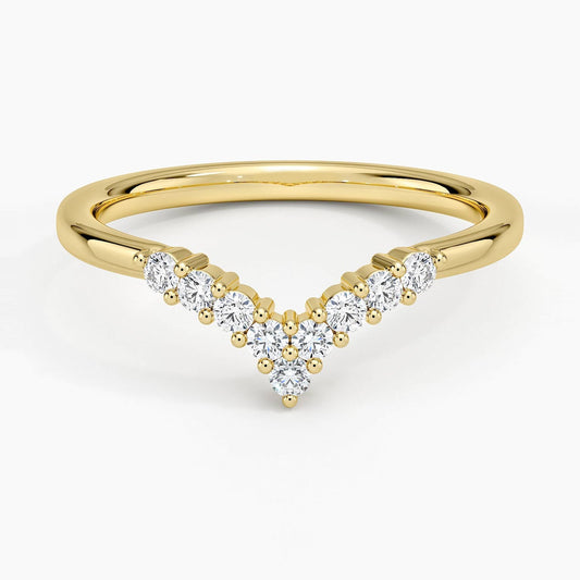 Melody Contoured Lab Diamond Ring (1/6 ct. tw.)