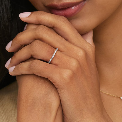 Camellia Milgrain 1.5mm Diamond Ring