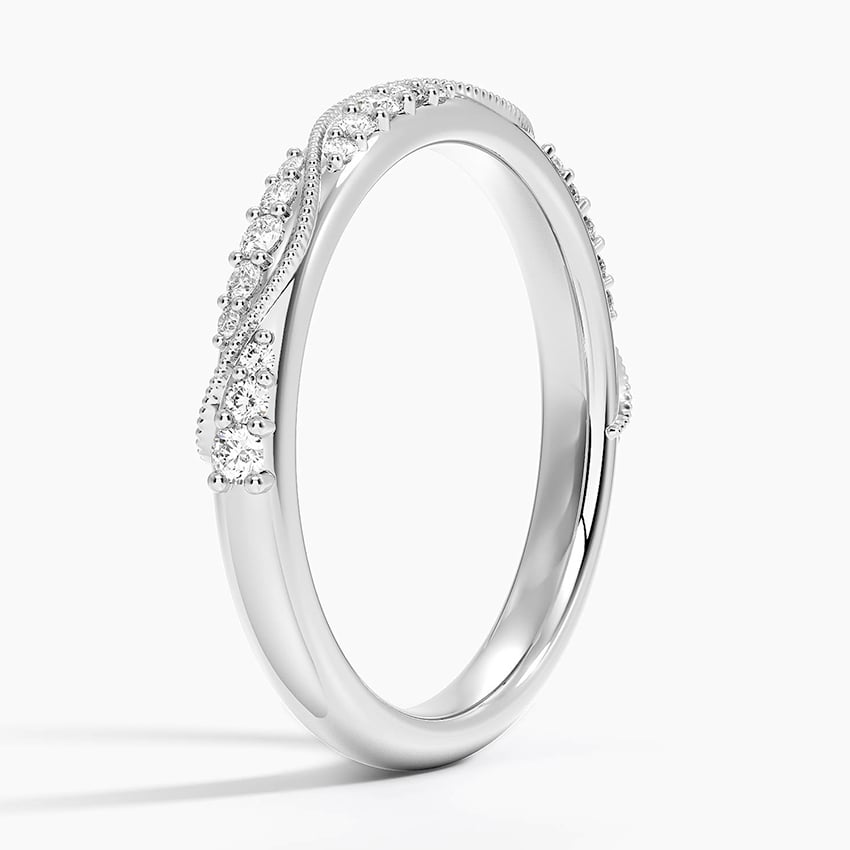 Camellia Milgrain 2.5mm Diamond Ring (1/4 ct. tw.)