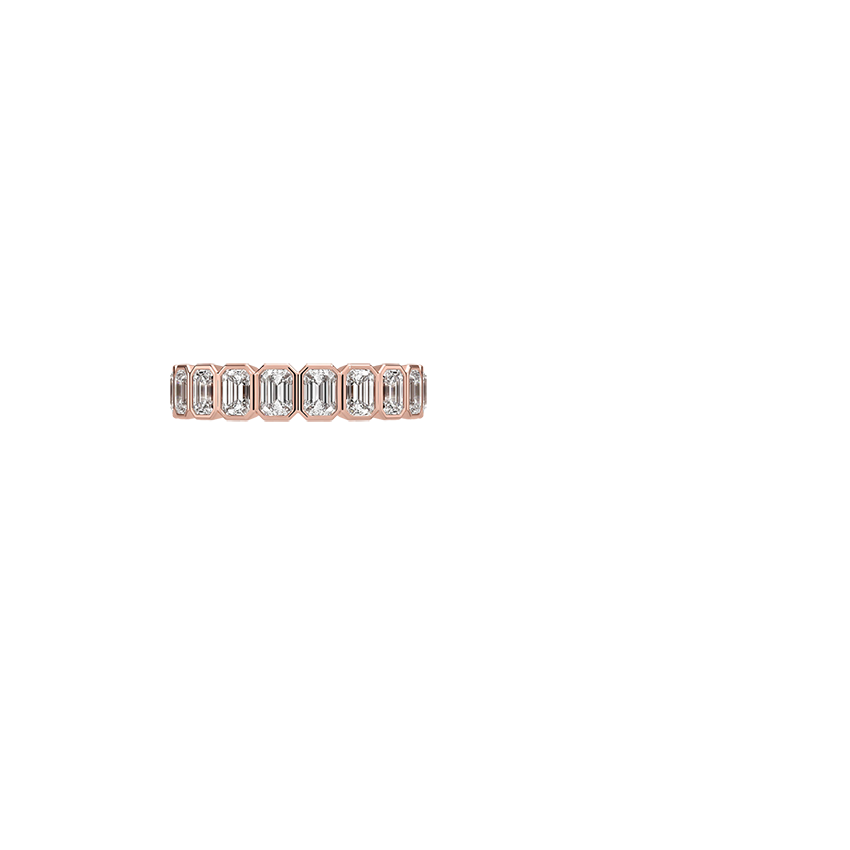 Bezel Emerald-Cut Lab Diamond Ring (1 1/2 ct. tw.)