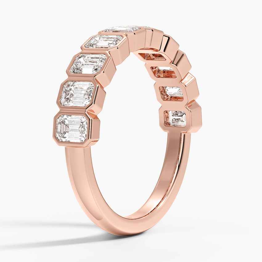 Bezel Emerald-Cut Lab Diamond Ring (1 1/2 ct. tw.)