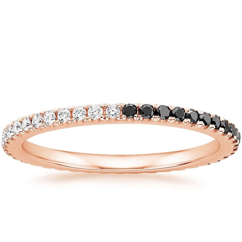 Ballad Eternity Black Diamond and Diamond Ring (1/4 ct. tw.)