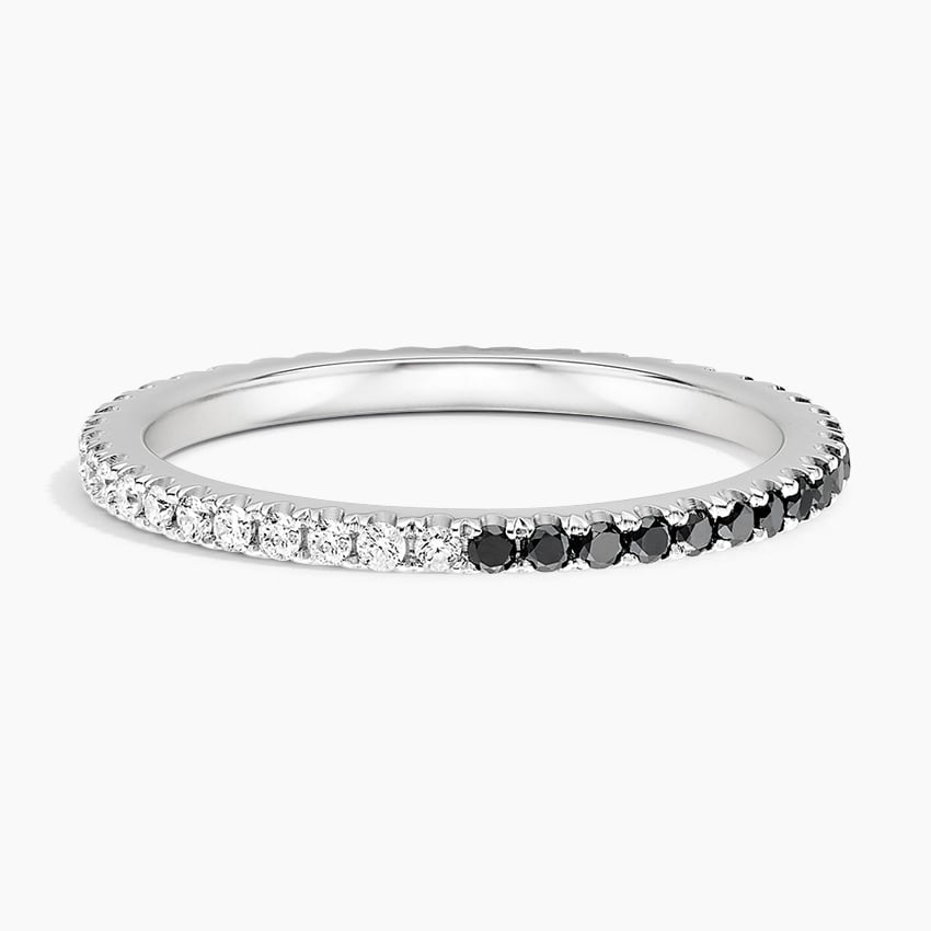 Ballad Eternity Black Diamond and Diamond Ring (1/4 ct. tw.)