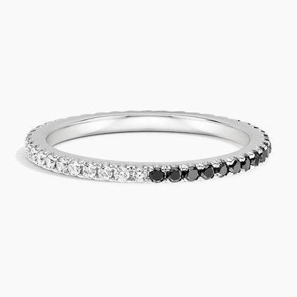 Ballad Eternity Black Diamond and Diamond Ring (1/4 ct. tw.)