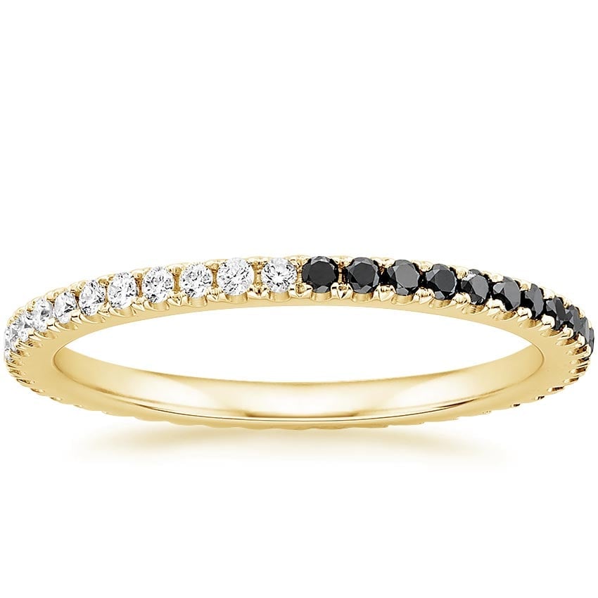 Ballad Eternity Black Diamond and Diamond Ring (1/4 ct. tw.)