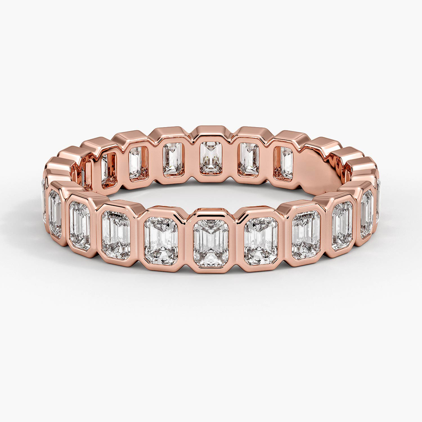 Bezel Emerald Cut Eternity Diamond Ring (1 1/2 ct. tw.)