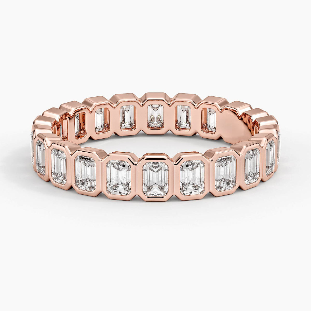 Bezel Emerald Cut Eternity Diamond Ring (1 1/2 ct. tw.)