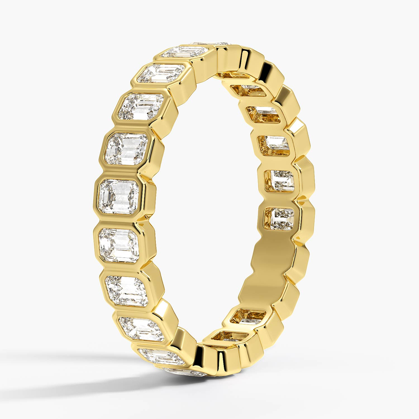 Bezel Emerald Cut Eternity Diamond Ring (1 1/2 ct. tw.)