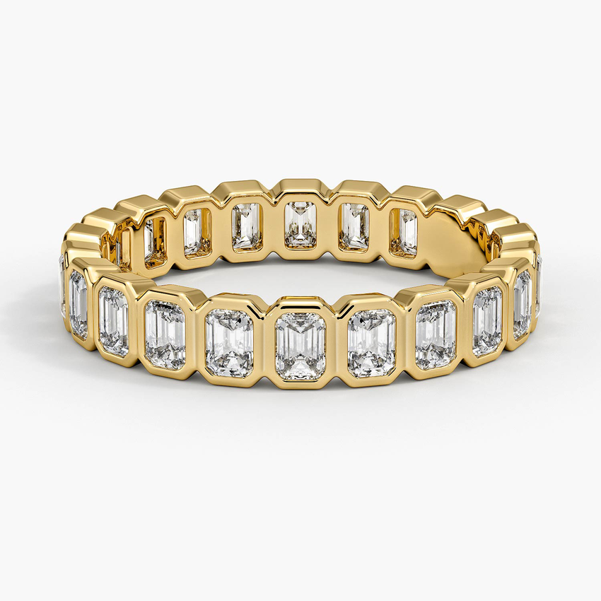 Bezel Emerald Cut Eternity Diamond Ring (1 1/2 ct. tw.)