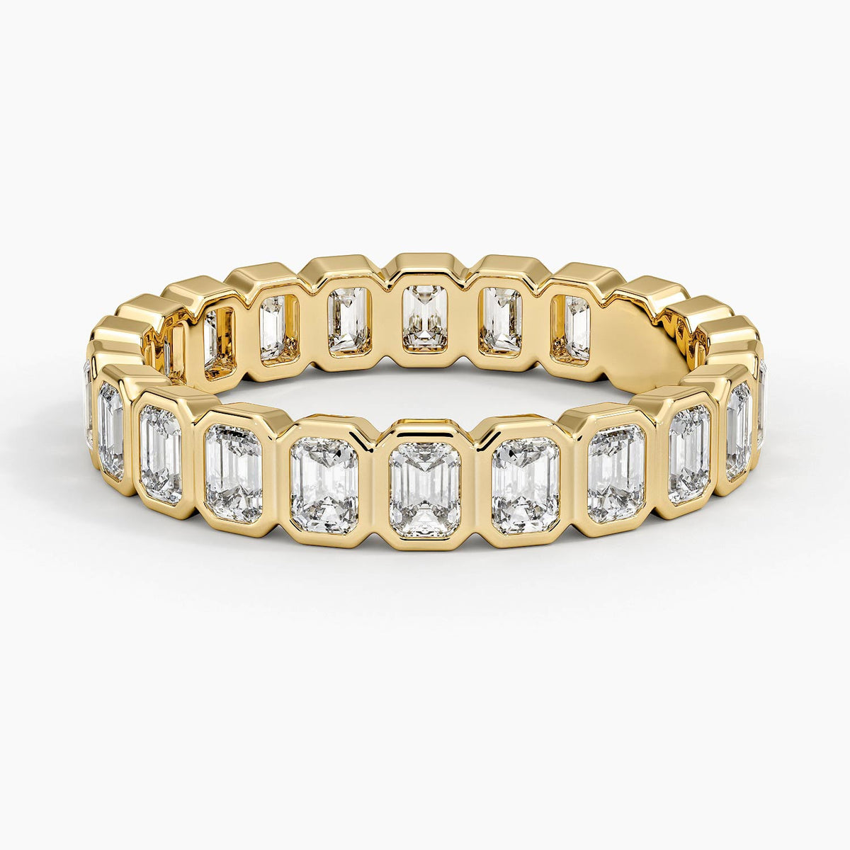 Bezel Emerald Cut Eternity Diamond Ring (1 1/2 ct. tw.)